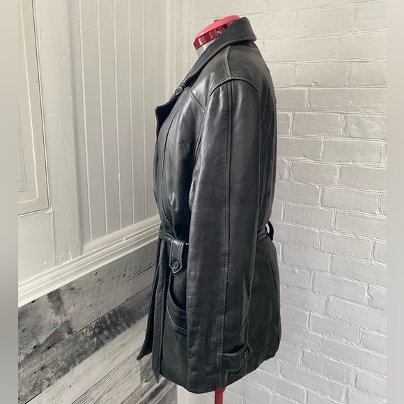 DANIER LEATHER COAT - Picture 2 of 7